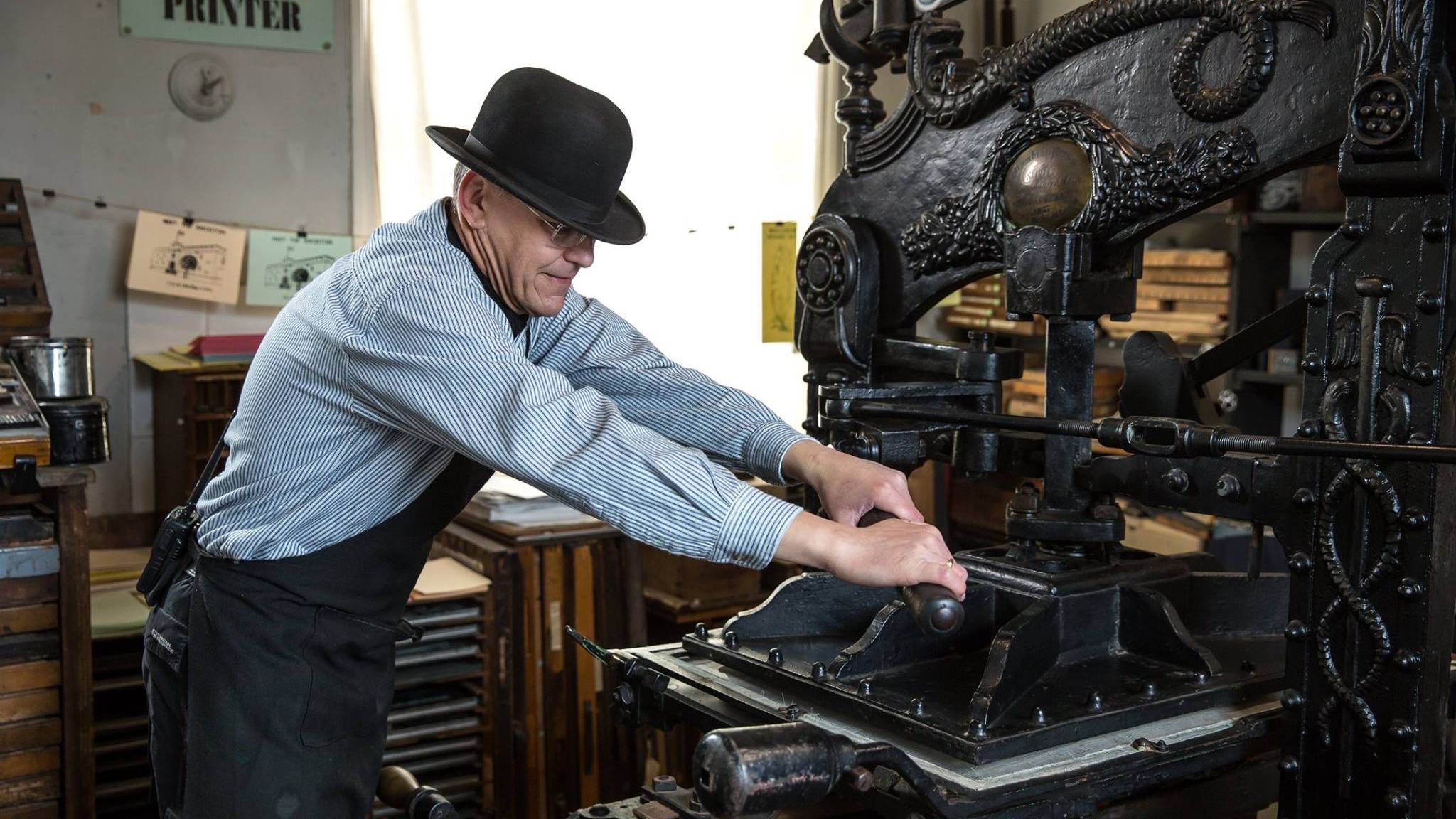 Museum of Lincolnshire Life print press