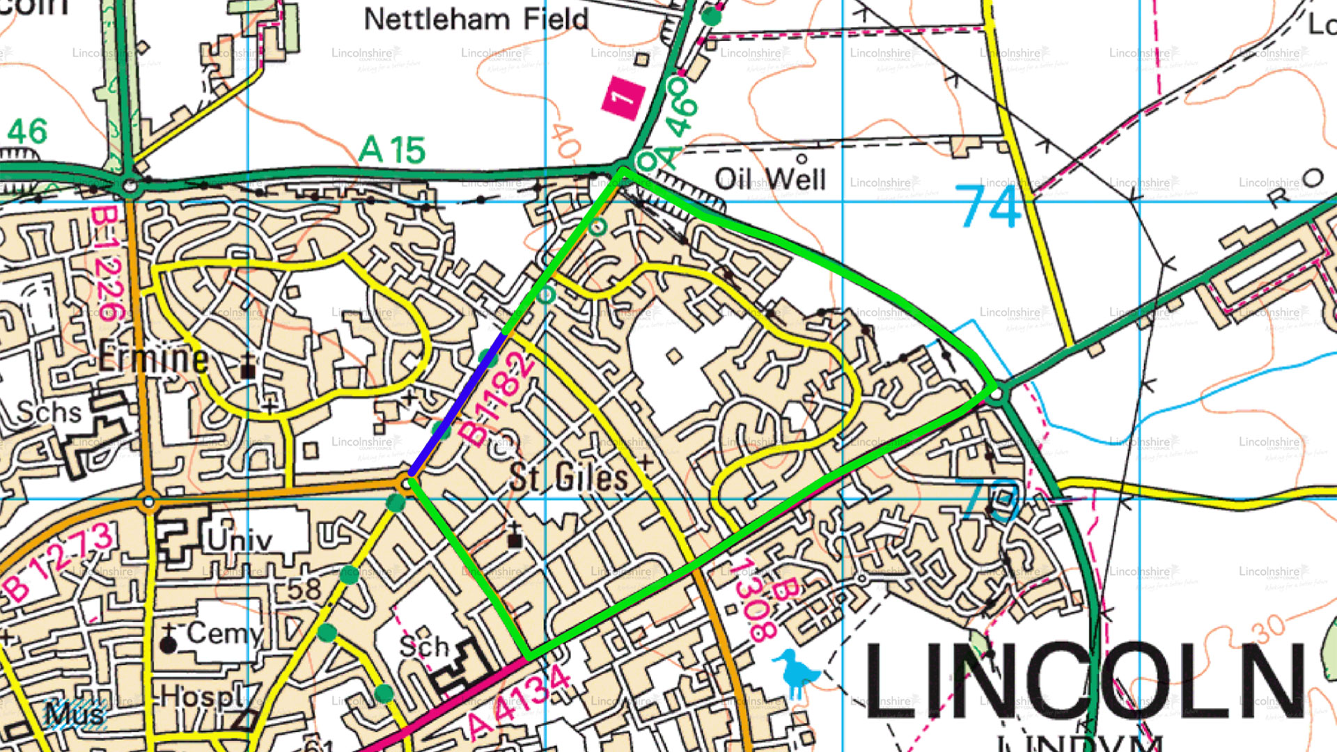 Nettleton Road, Lincoln - Road Closure & Diversion Route