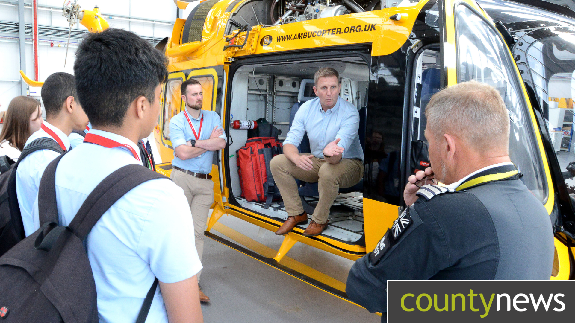 A school visit to Lincs and Notts Air Ambulance HQ to explore careers as a doctor, paramedic or pilot