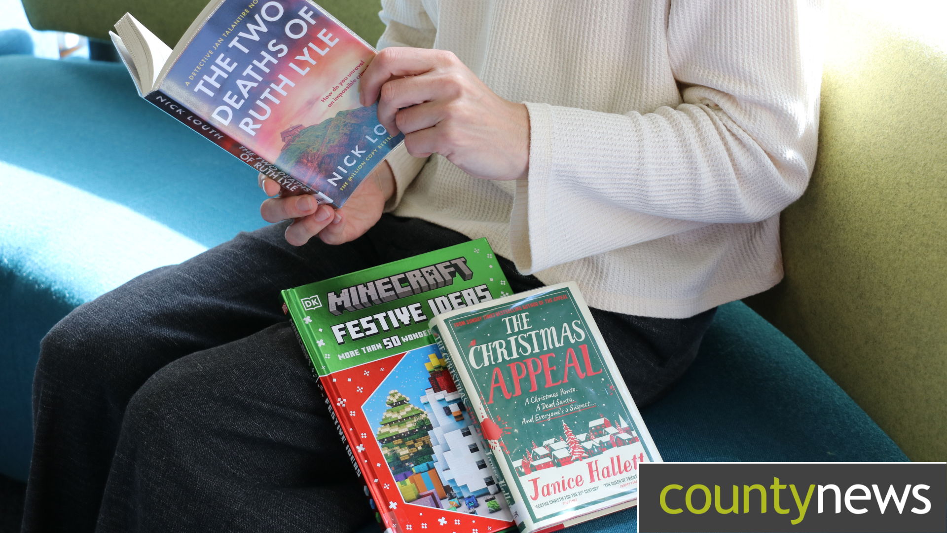 County news - popular books on a table