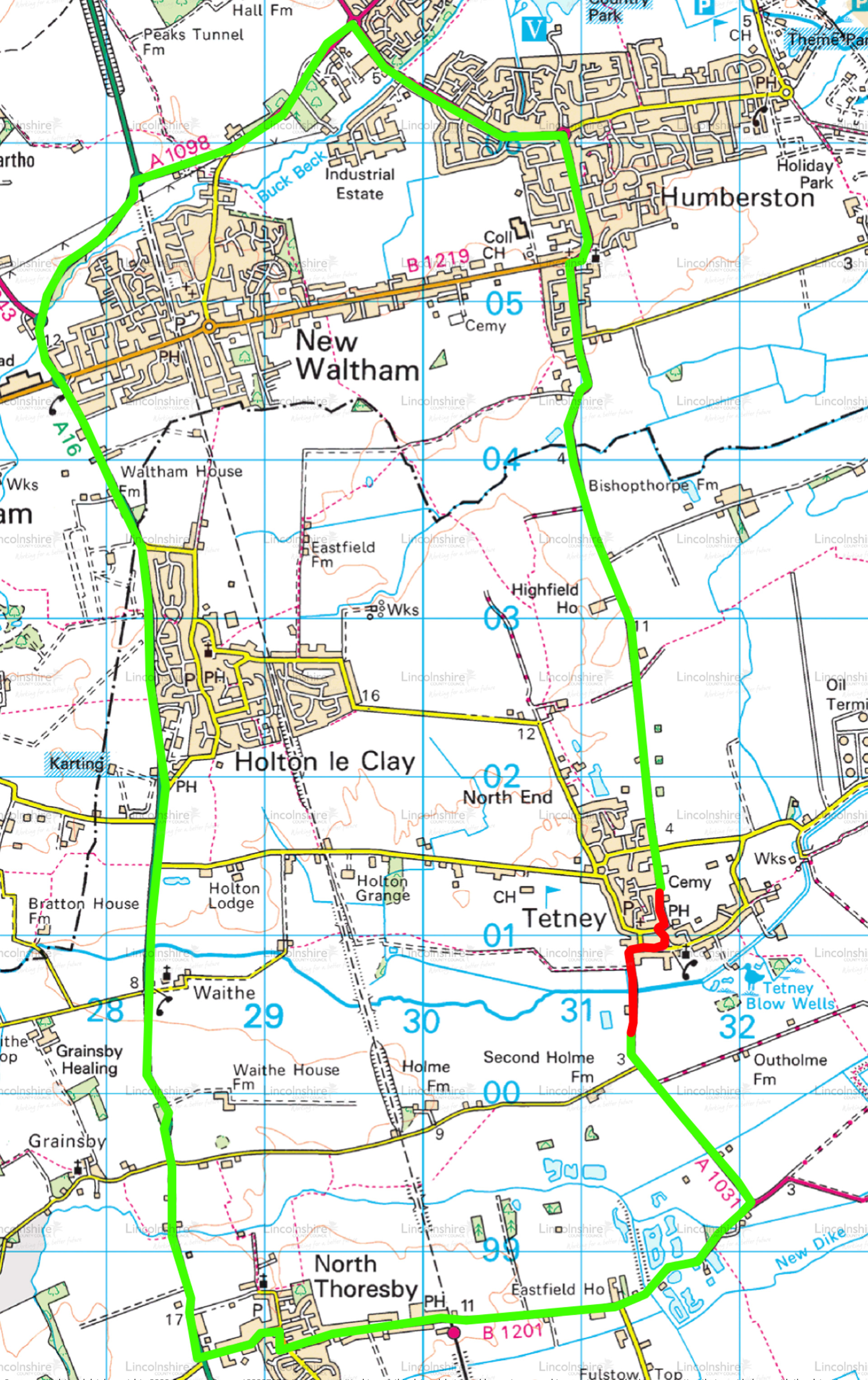 Diversion Route - A1031 Tetney