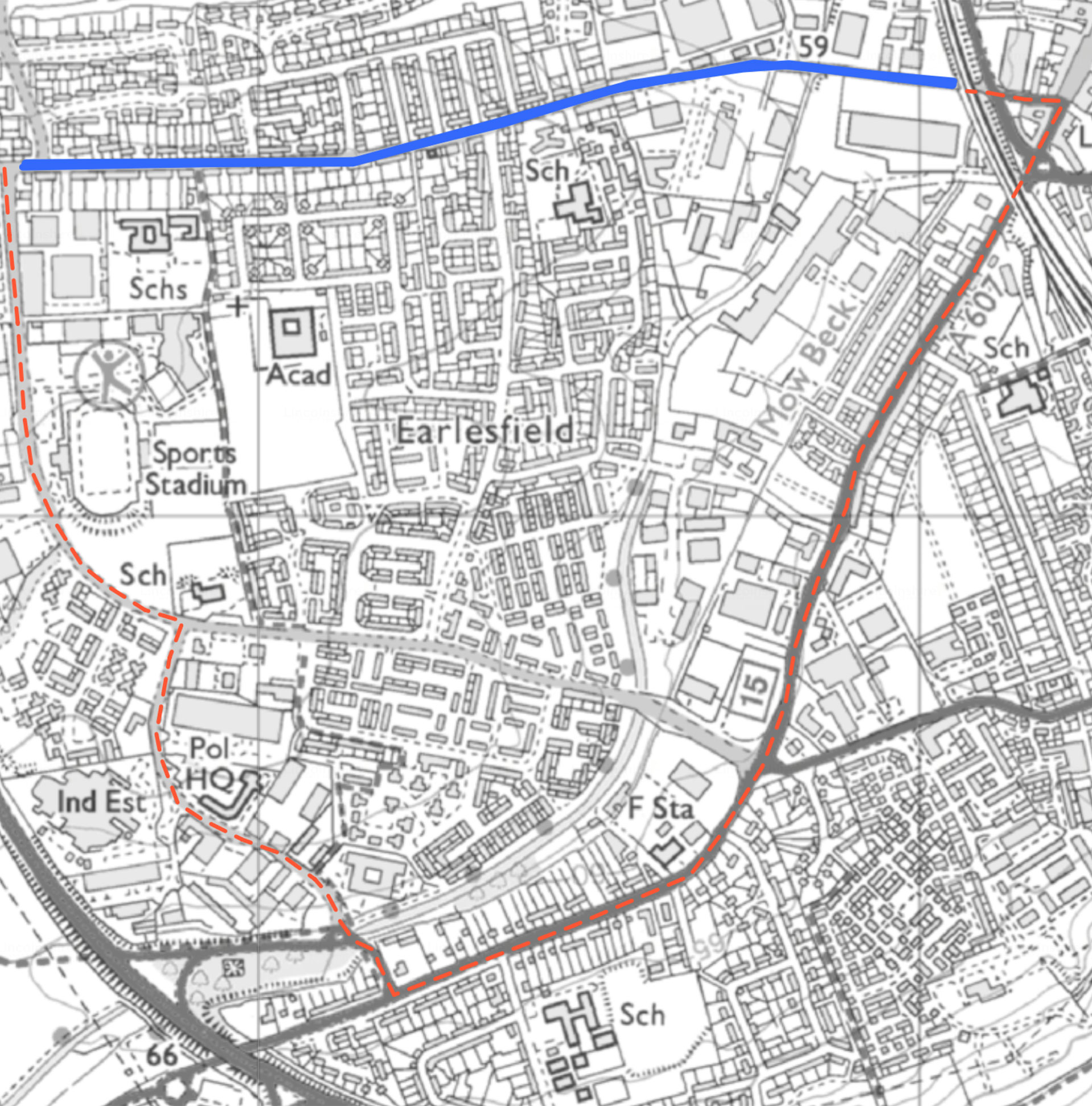 Diversion Route Dysart Road phase 1 - Standard vehicles