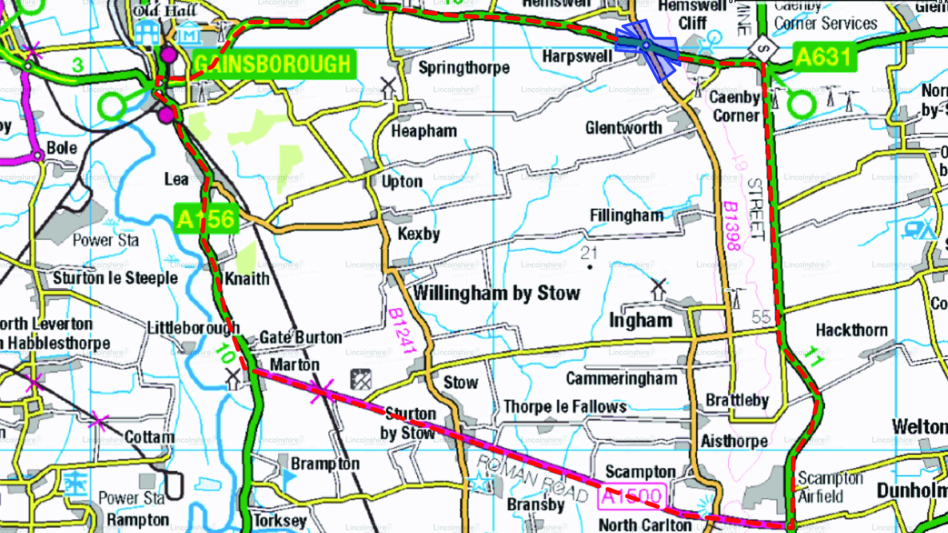 Diversion Route - Harpswell A631