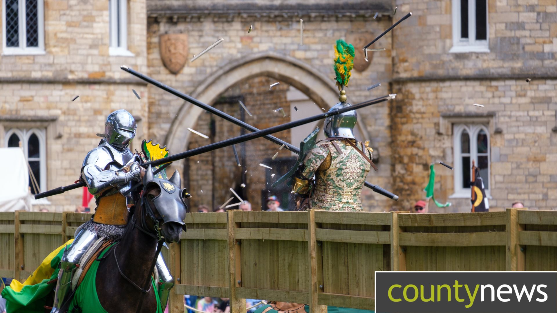 Image of a previous joust at Lincoln Castle