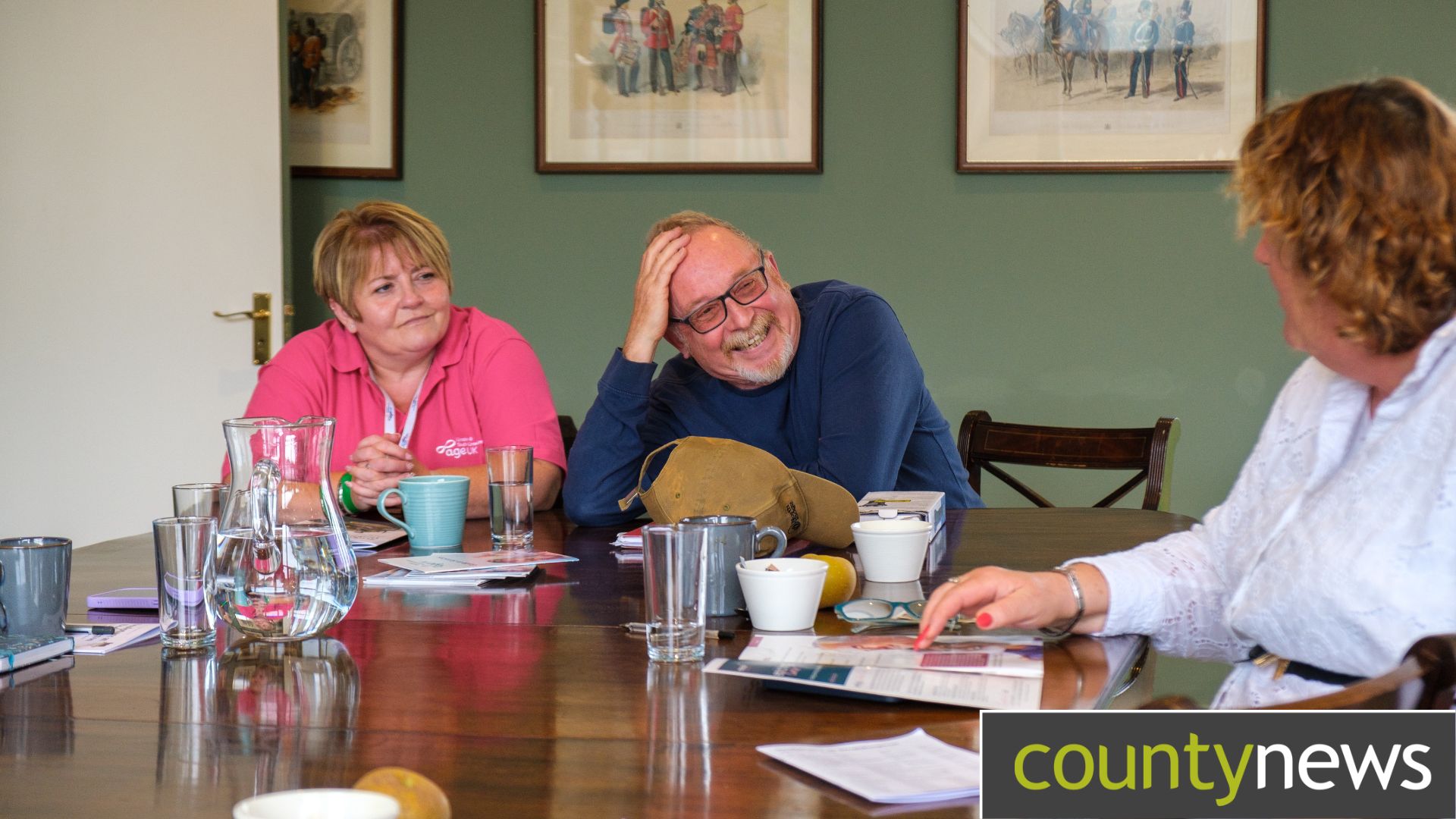 Mandy Palser, Age UK, Colin Hopkirk, EveryOne and Gina Stevens, workshop attendee.