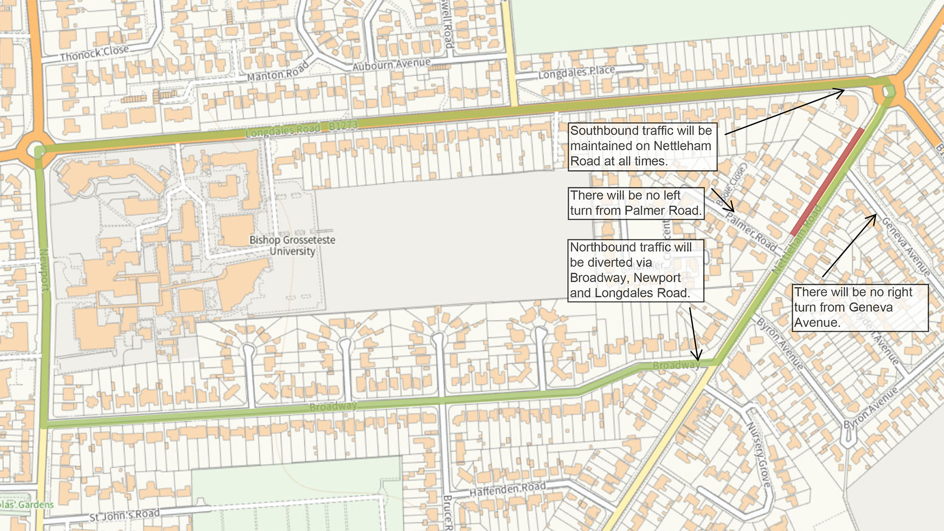 Nettleham Road Diversion