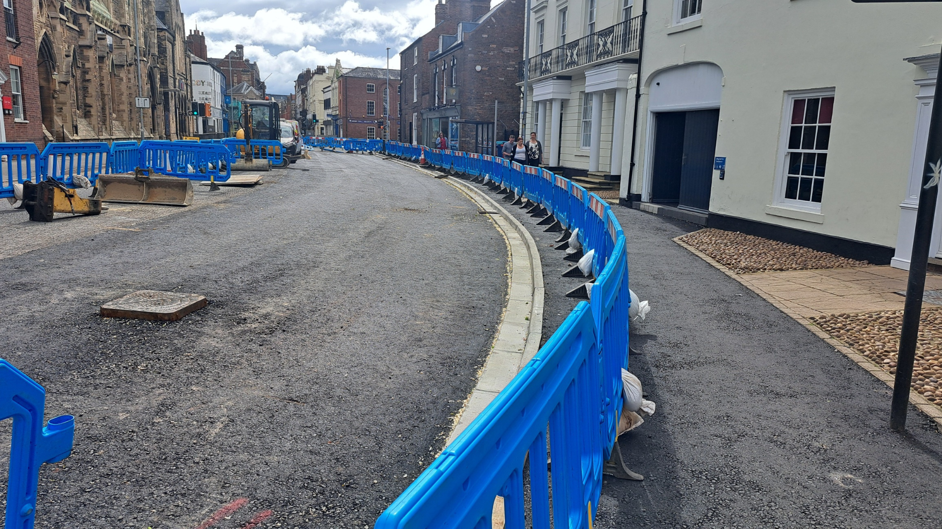 An image of the current progress on Newland