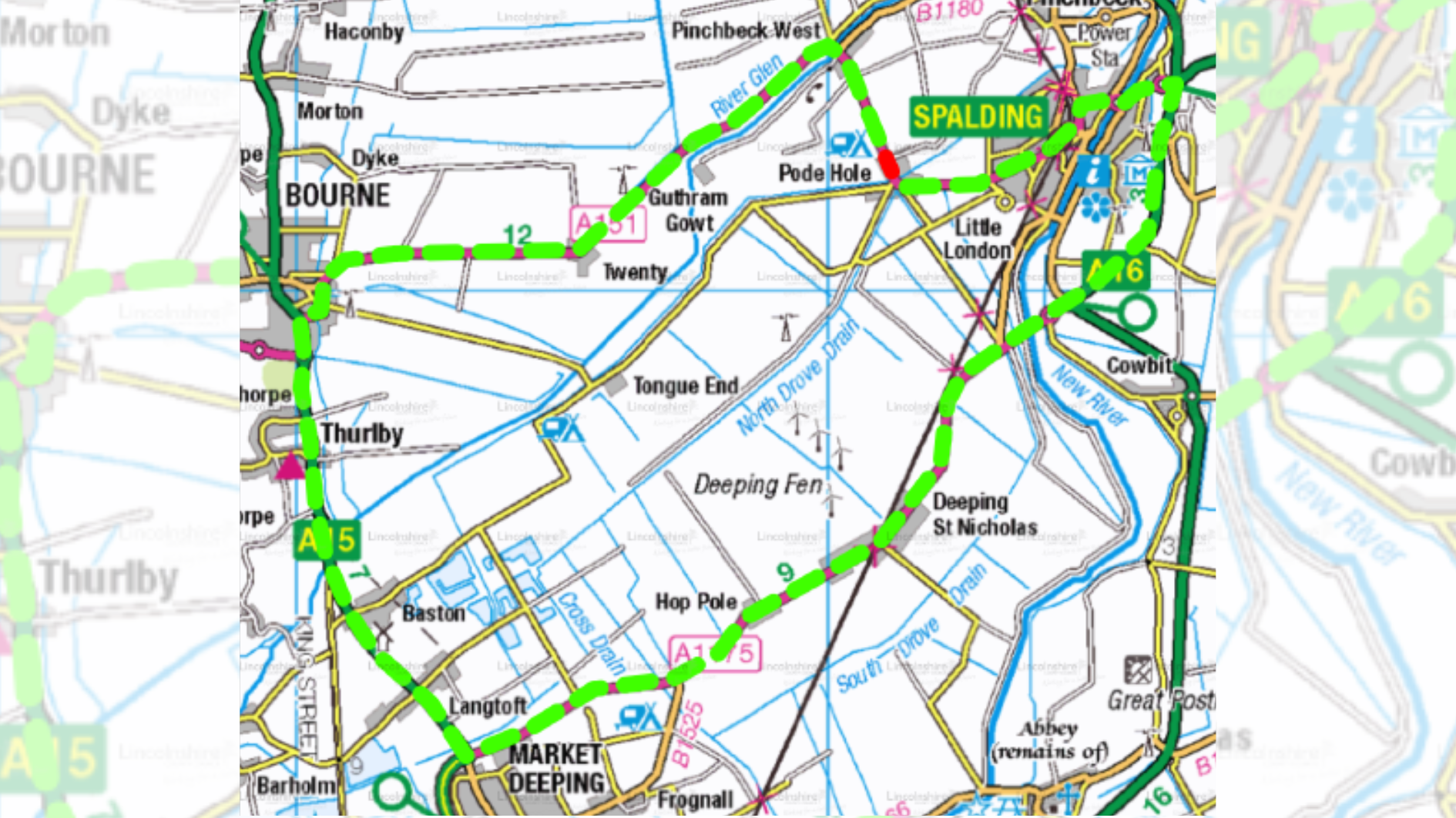 A151 Dozens Bank diversion route