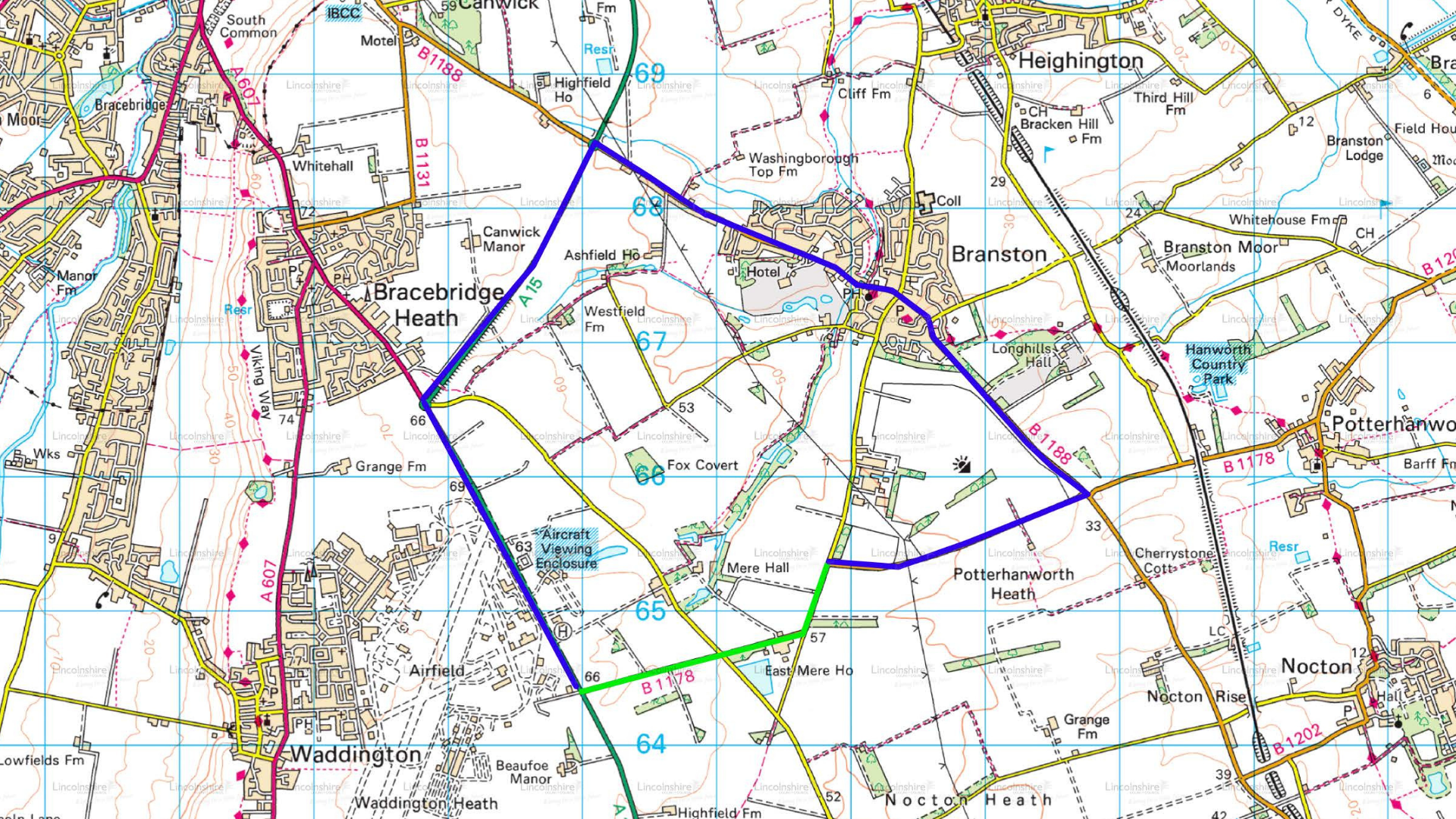 The diversion route for the Mere Road works