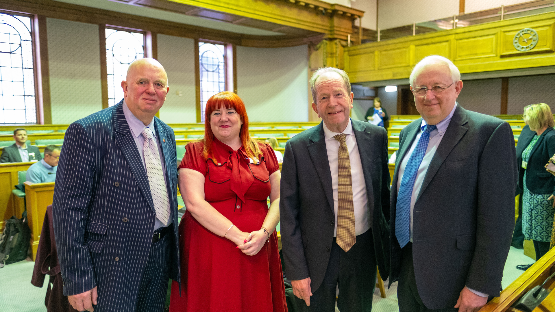 Picture of Cllr Colin Davie, Katrina Pierce, Martin McTague and Cllr Ian Carrington