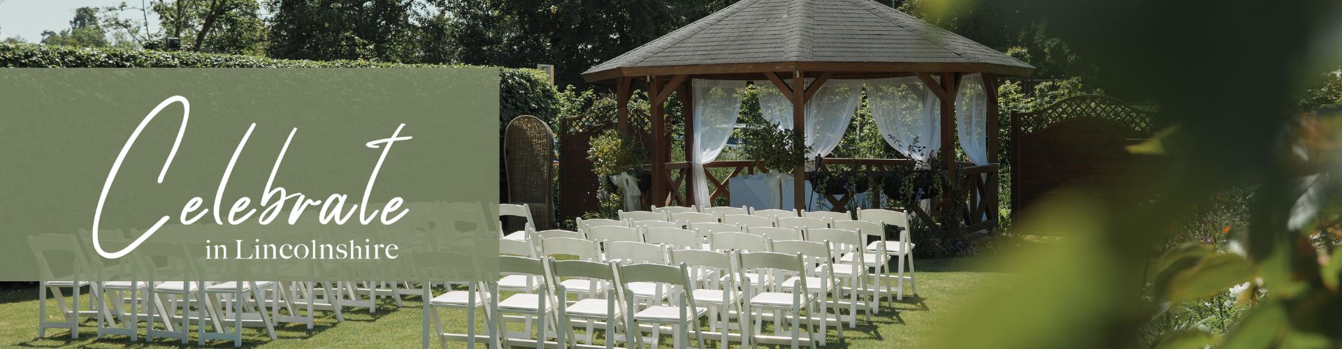 Wedding ceremony outside