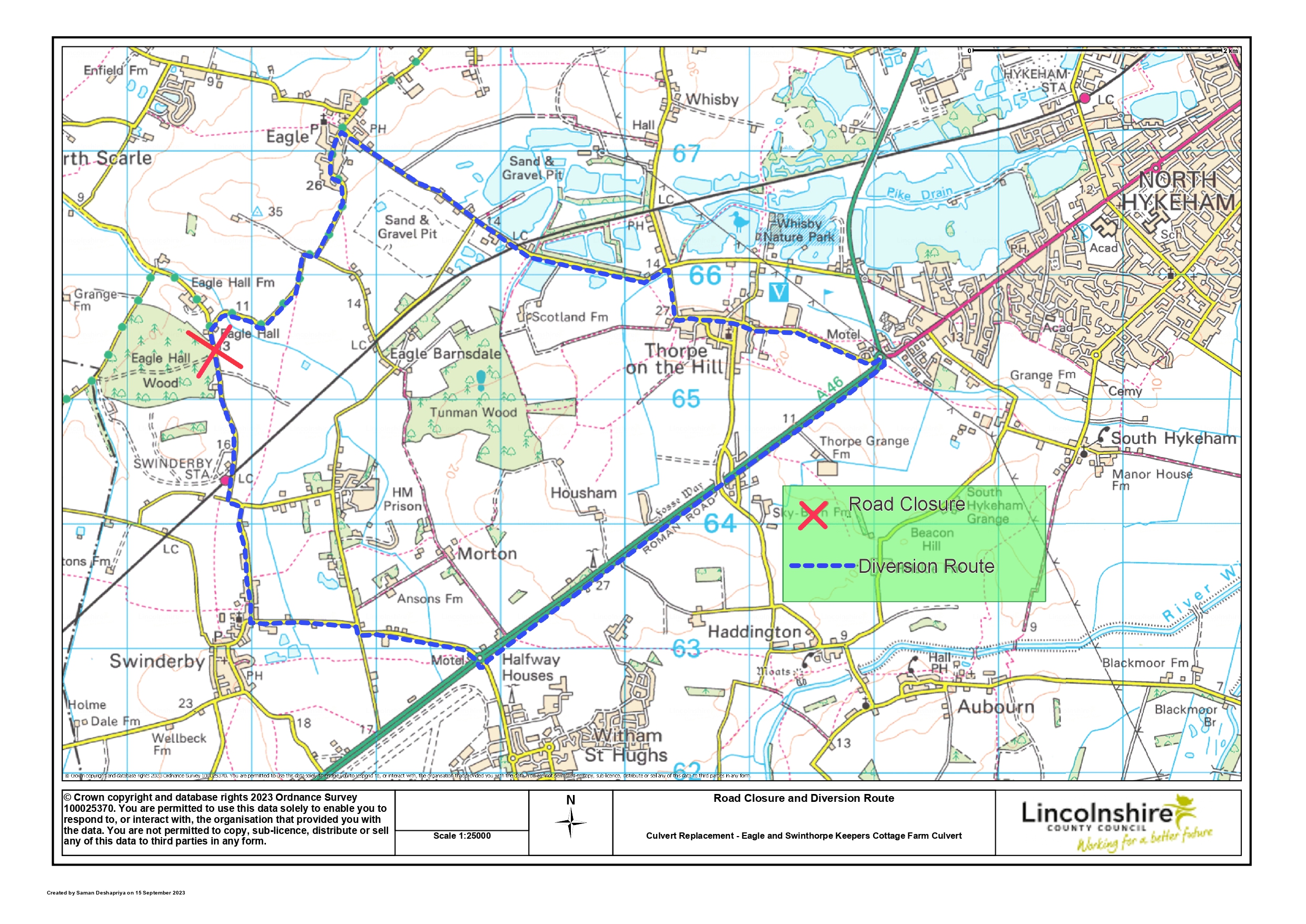 Culvert works underway in New Year - road closure and diversion route