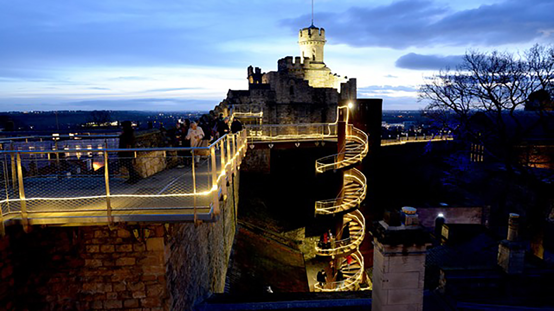 View the Christmas Market in a new light at Lincoln Castle