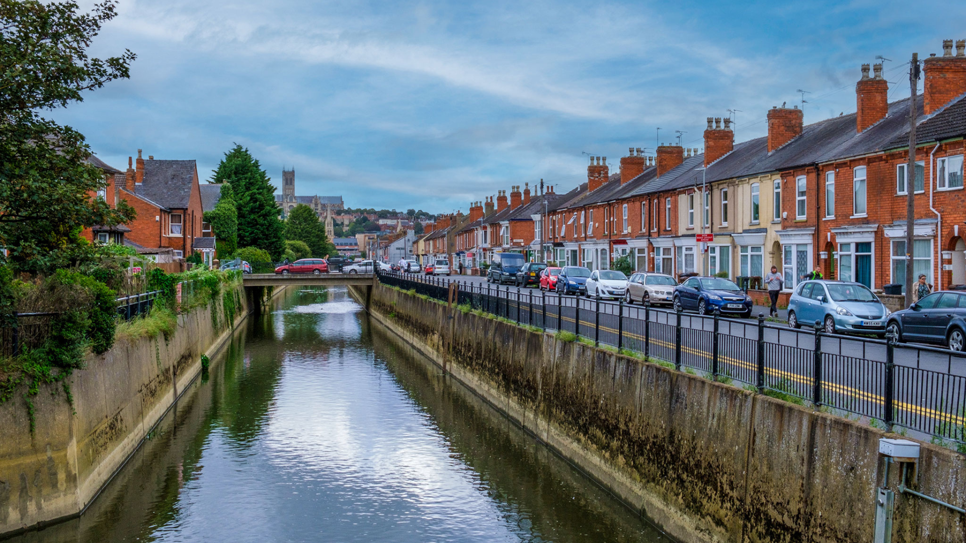 An image looking along Sincil Bank