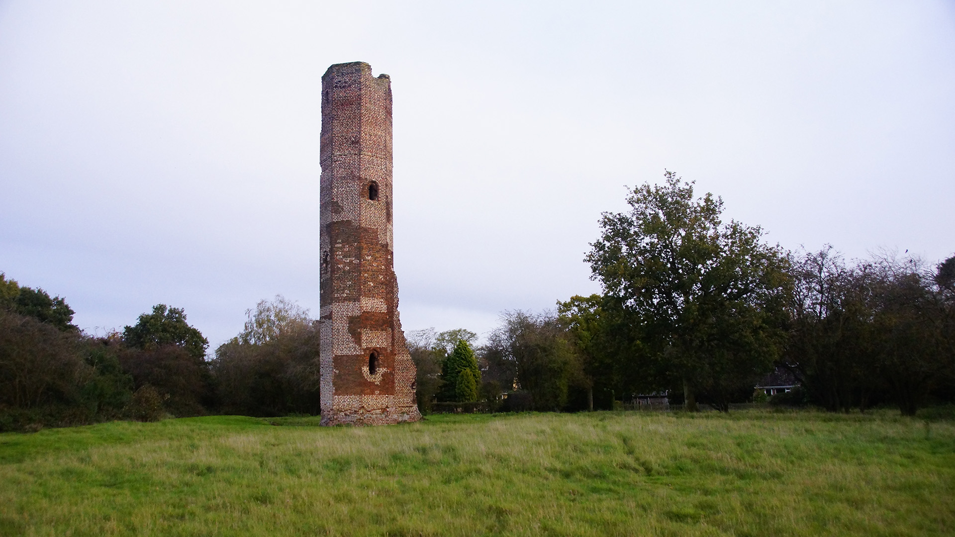 Tower on the Moor - remains of medieval hunting lodge near Woodhall Spa